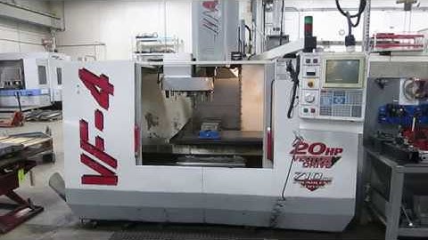 Haas VF-4 CNC Vertical Machining Center with 4th Axis Drive