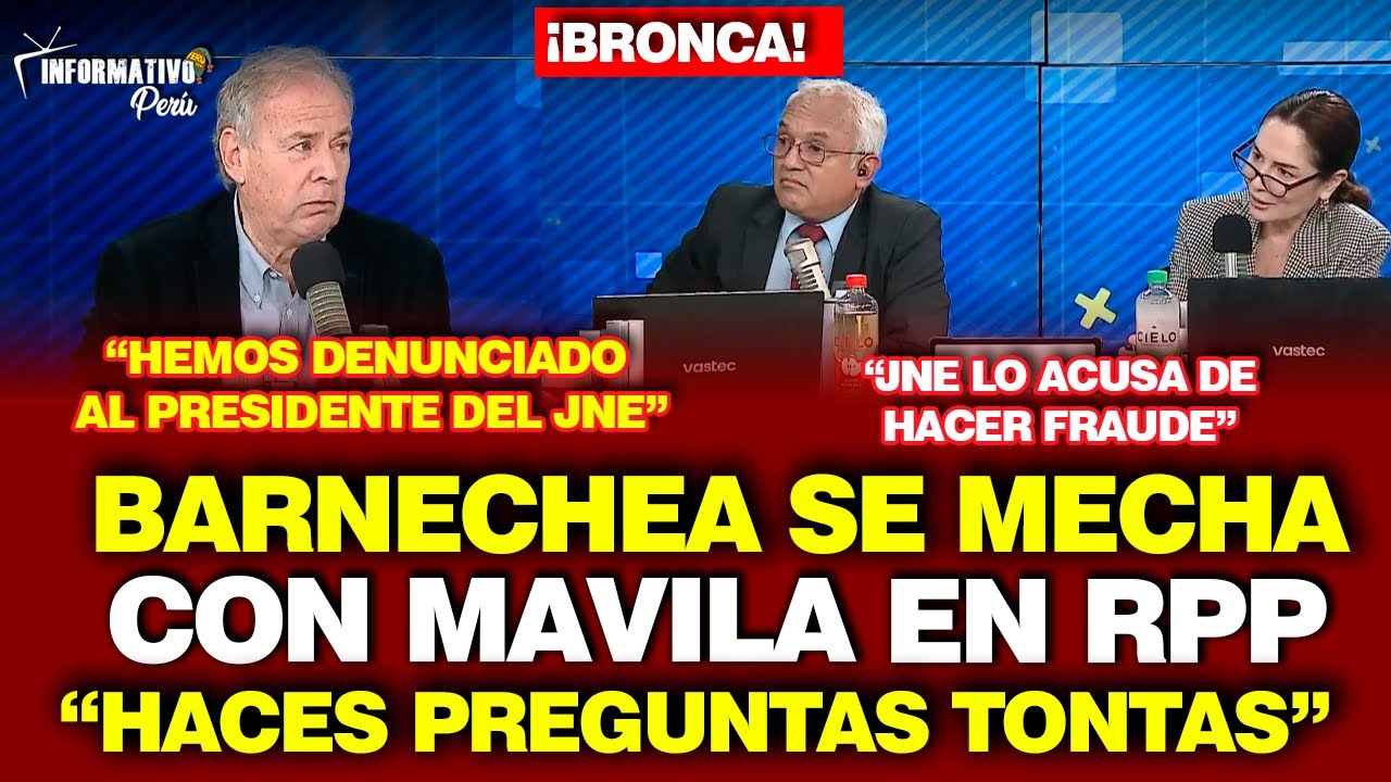BARNECHEA FURIOSO SE MECHA CON MAVILA EN RPP POR FRAUDE QUE DEJO FUERA A ACCIÓN POPULAR