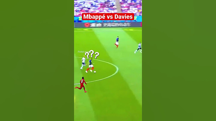 Mbappé Speed vs Alphonso Davies🥵