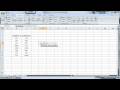 t-test in Microsoft Excel