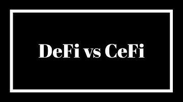 How does Decentralized Finance differ from Centralized Finance?