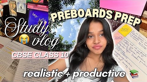 My *REALISTIC* Preboard Study Routine | Class 10 Productive study vlog 📚 ✨️ 