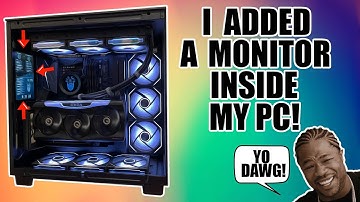 Adding a Monitor to the INSIDE of my NZXT H9 FLOW PC Case!
