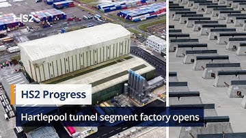 Production of HS2 London tunnel segments underway at new facility in Hartlepool