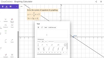 How to Solve Systems of Linear Equations by Graphing: Lesson 4-1, Ex2 (Geogebra) | Math Energy TV