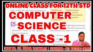 12th COMPUTER SCIENCE CLASS -1