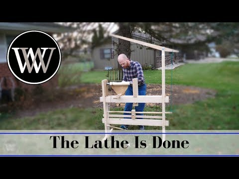 How To Make a Spring Pole Lathe Part 5 | Hand Tool Woodworking