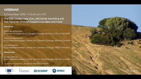 The C3S Demo Case SOIL EROSION: handling soil loss hazards through Copernicus data and tools