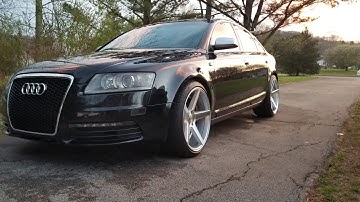 2007 Audi S6 5.2 V10 Cold start 4 resonators removed with X-pipe and muffler delete