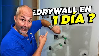 Drywall en solo 8 horas | Todos mis trucos y secretos