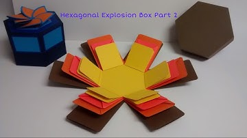 #diy Art and #craft #tutorial : #howto make Basic Hexagonal Explosion Box Part 2