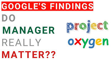 Do Managers really Matter | Findings of Google
