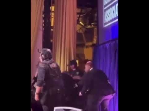 மேசைக்குக் கீழ் பதுங்கிய Trump!Washington Hilton-ல் துப்பாக்கிச் சத்தம்.