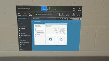 Azure Portal using HoloLens and Edge Browser