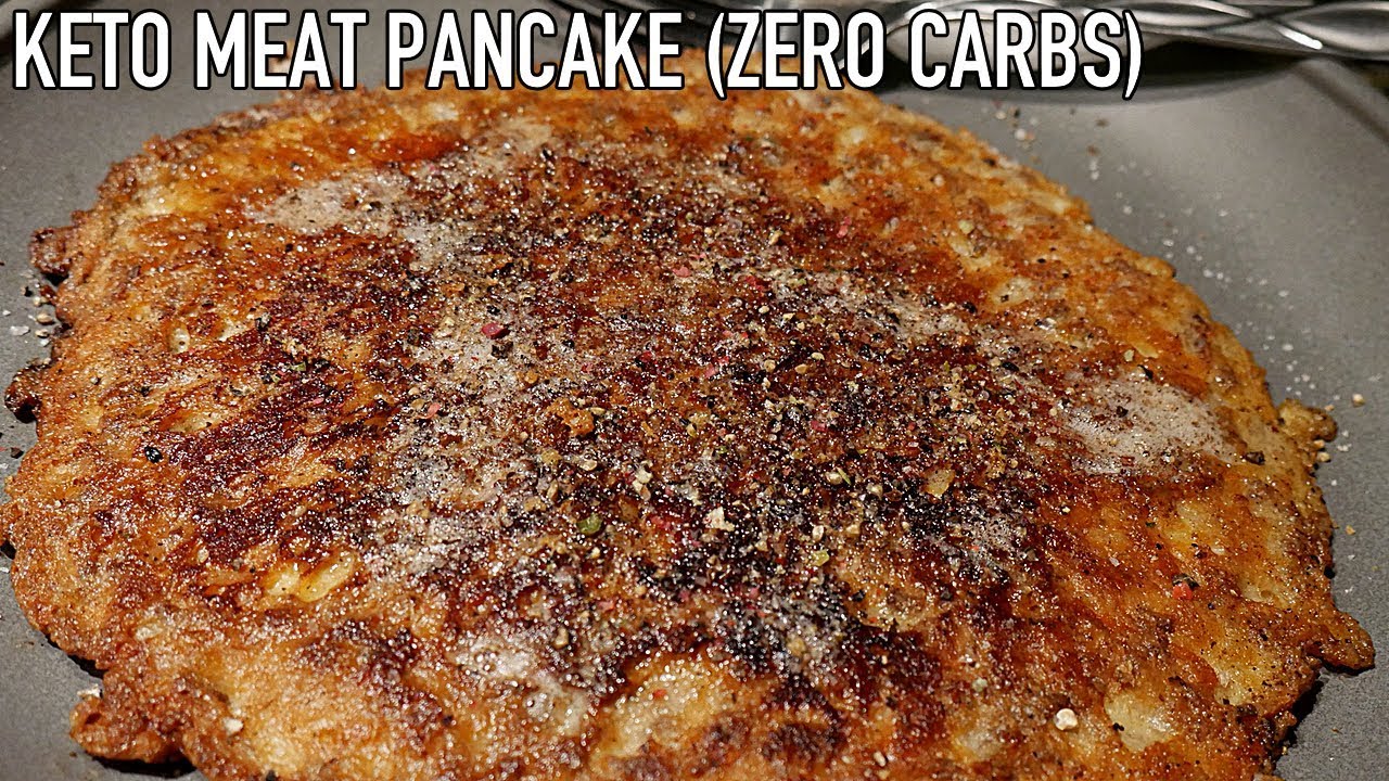 Keto Savage Kitchen  0 Carb Meat Pancake - YouTube
