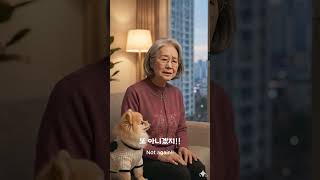 문을 열었는데..   그 사람이 서 있었습니다 #쇼츠영상 #ai영상 #말하는강아지