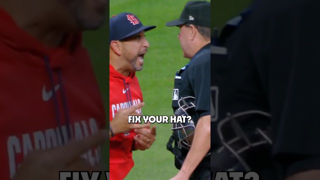 Umpire tells rookie to fix his hat then ejects manager