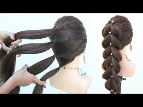very easy ponytail hairstyle for long hair | trendy hairstyle for teenagers