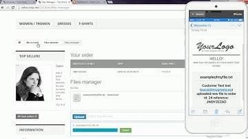 email notifications in - Customer files upload for PrestaShop