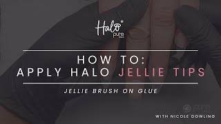 How To: Apply Halo Jellie Tips | Brush On Glue | Nicole Dowling | Pure Nails screenshot 2