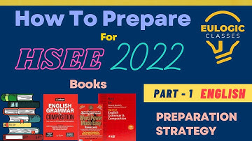 IIT HSEE PREPARATION STRATEGY AND BOOKS || ENGLISH SECTION || HSEE 2022 || EULOGIC CLASSES