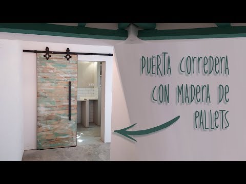 Cómo hacer una Puerta Corredera con madera de Pallets