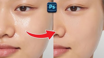 Adobe Photoshop tutorial to removing oily skin