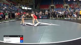 2023 16U U.S. Marine Corps Women’s Nationals: Cali Dupree vs Elly Janovsky: 152 Ibs 5th Place Bout