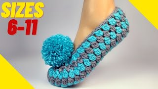 Fast & EASY Crochet Slippers!