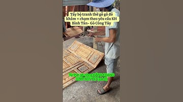TẨY GỖ 🪵 BỘ TRANH THỜ CỬU HUYỀN 100% GÕ ĐỎ DÀY 3,5P VỀ BÌNH TÂN- GÒ CÔNG TÂY CHO KHÁCH HÀNG