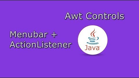 Menubar with ActionListener | Developer Dost | HINDI
