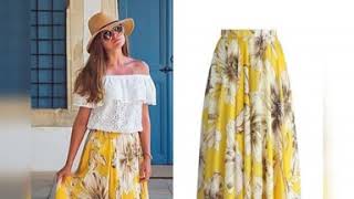 The Profile Lounge: Bohemian Beach Summer Floral Maxi Skirts