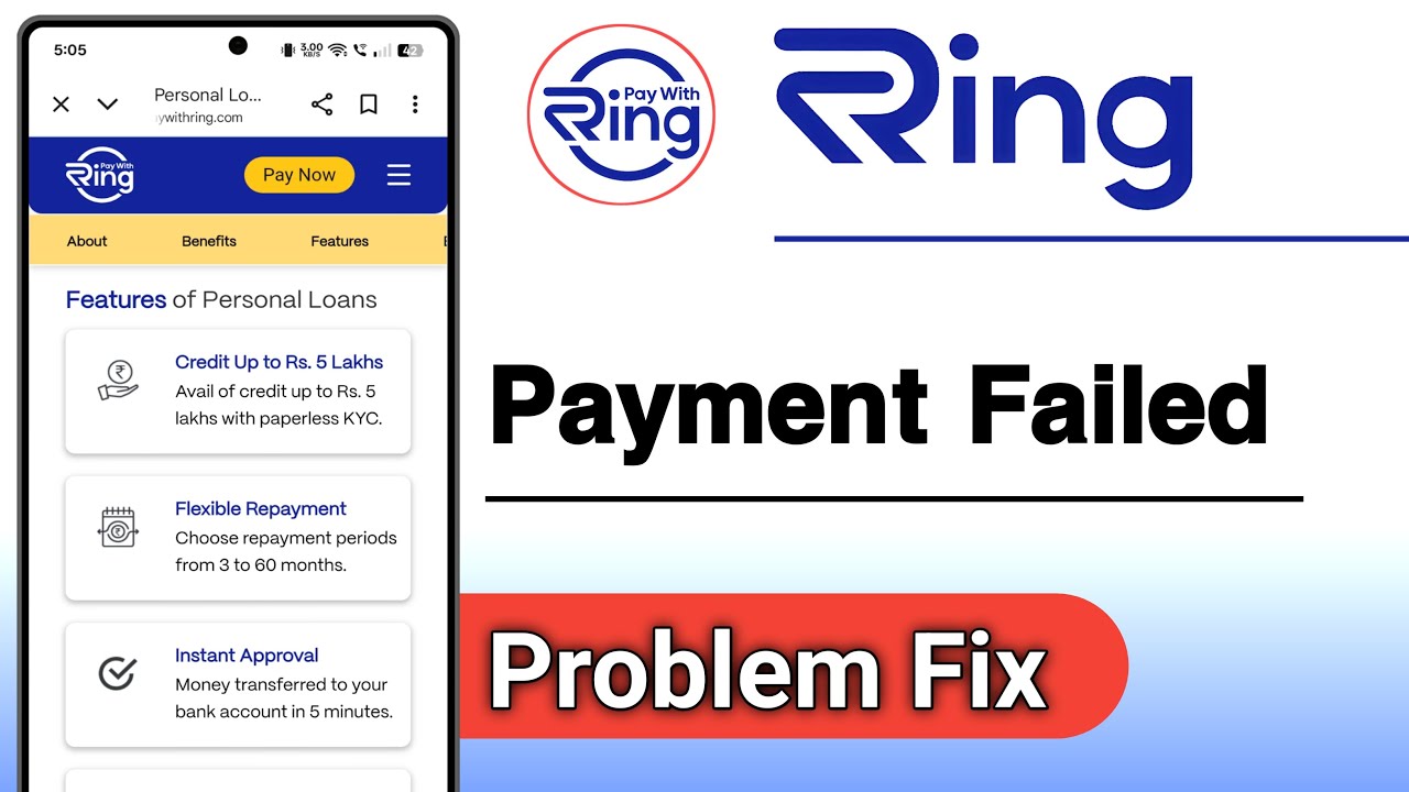 Ring Loan App Payment Failed Problem Solve