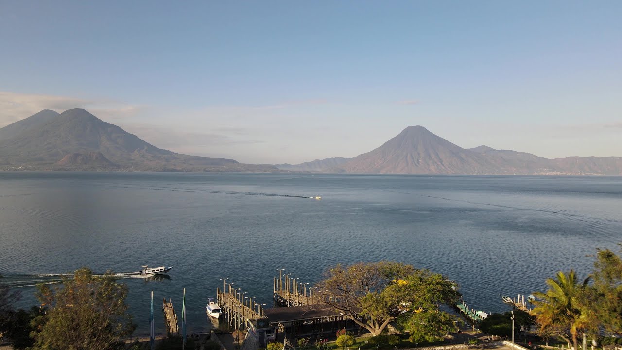 Lake Atitlán, Guatemala Drone Video 4k