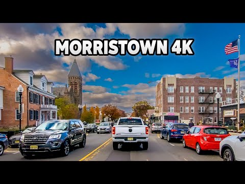 New Jersey 4K🗽Driving Downtown Morristown🗽USA Road trip