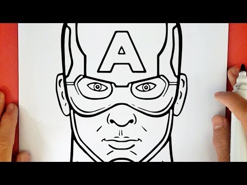 HOW TO DRAW CAPTAIN AMERICA