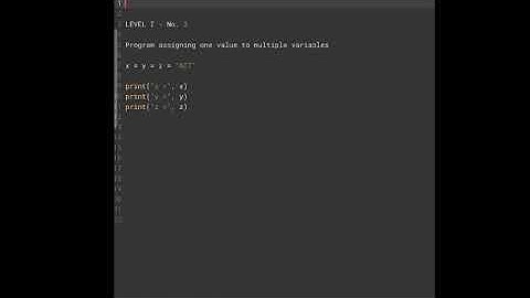 Multiple variables (level-1 problem 3)