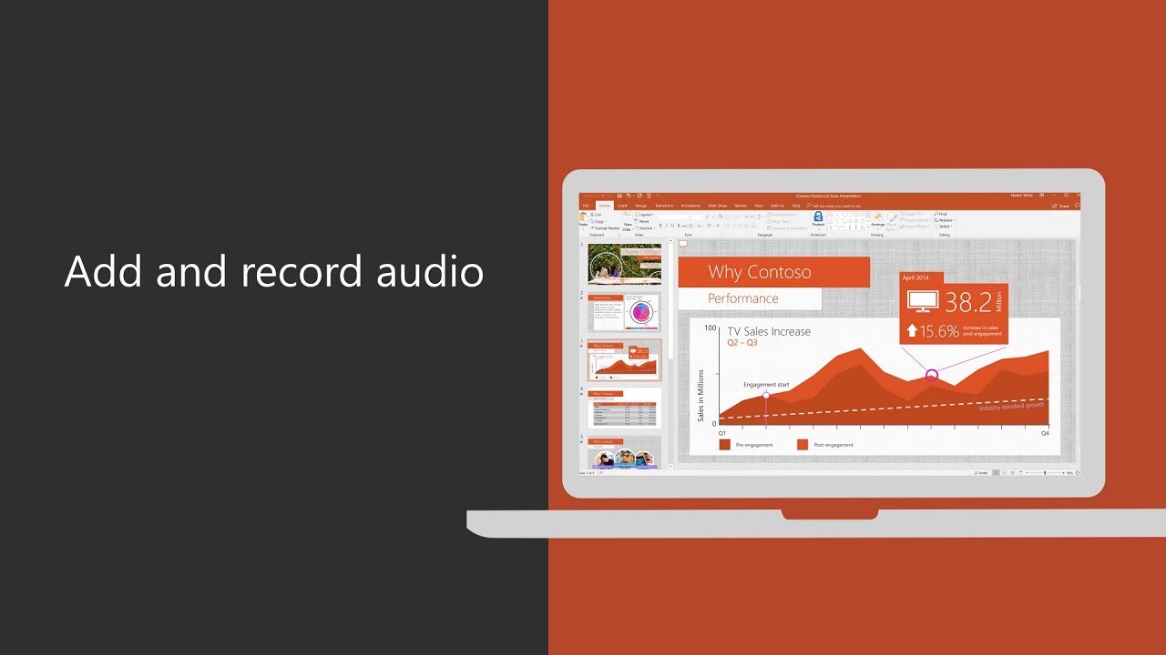 powerpoint record audio presentation