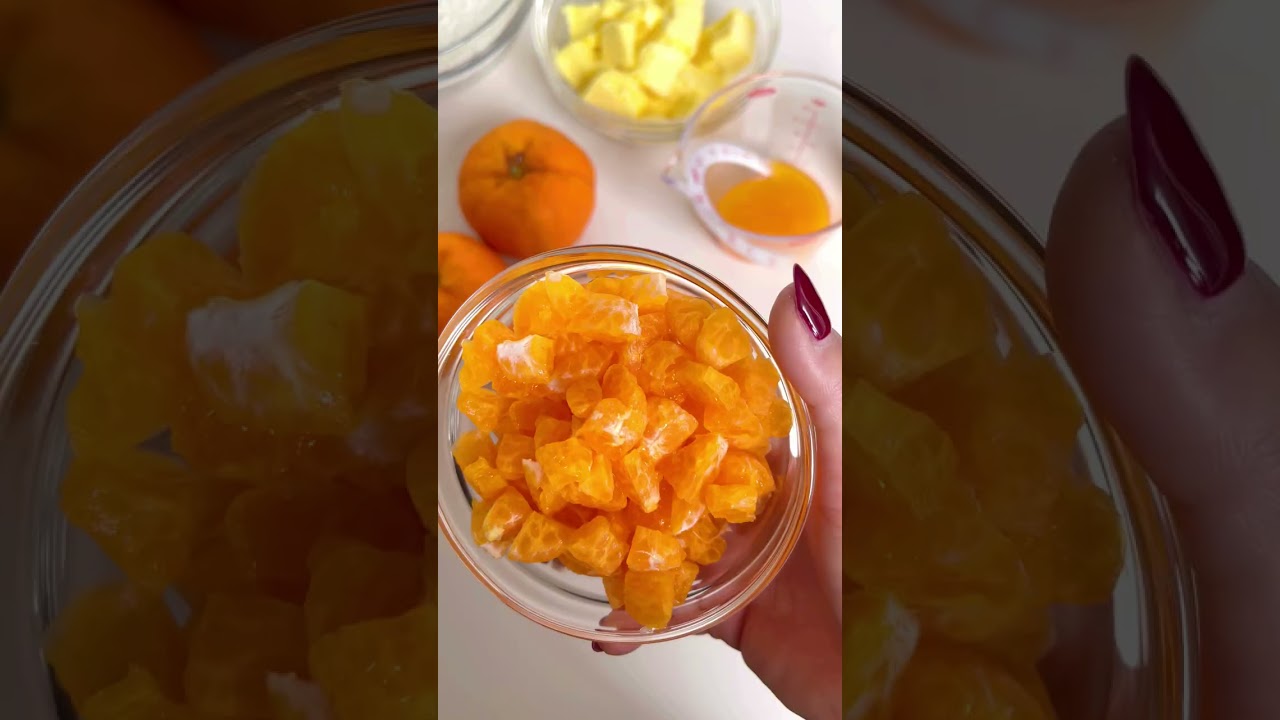 🍊 Mandarin Orange Butter Cake: Soft, bouncy & buttery 🍊 