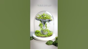The Art of TerraLiving in otherworldly terrariums design, Microcosm - Simulated Growth
