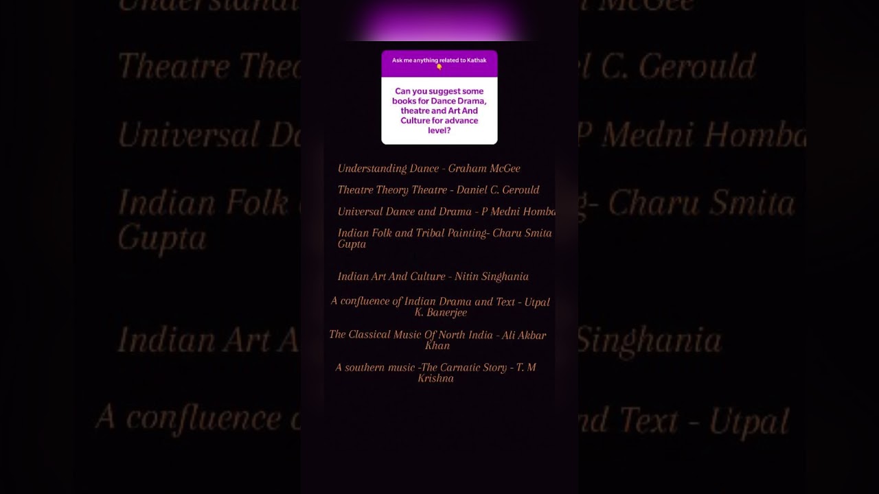 Important Books For Kathak and Performing Arts 