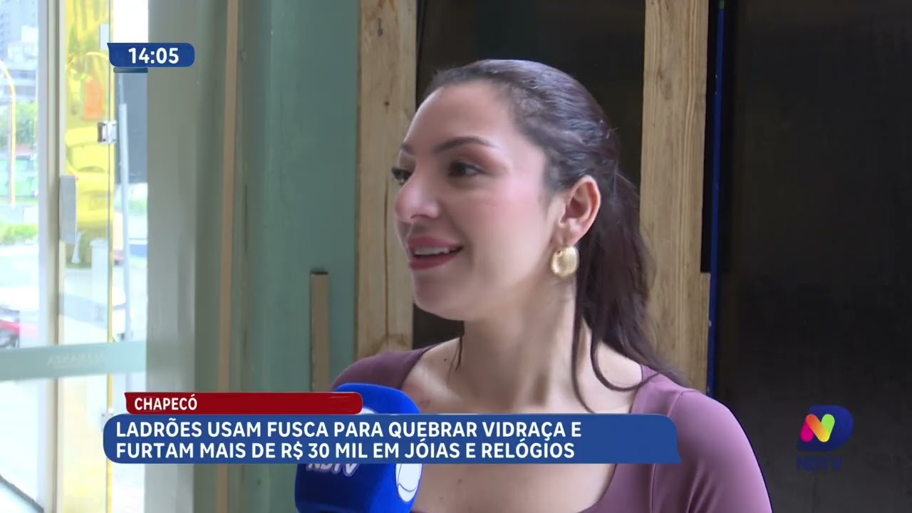Criminosos causam prejuízo de R$ 30 mil em furto a loja de Chapecó