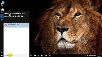How to Open Microsoft Access in Windows 10