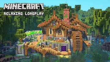 We Survived and Built a Mangrove Survival Base | Minecraft Relaxing Longplay (No Commentary)
