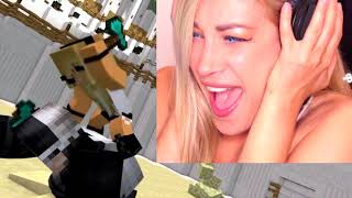 REACTION: AXED IN THE FACE! ★ Minecraft Song Psycho Girl 6
