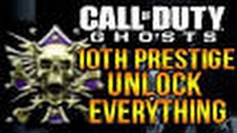Call of Duty: Ghosts - 10th Prestige Glitch!