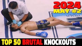 Top 50 Savage Knockouts in MAY 2024 #2 (MMA•Muay Thai•Kickboxing•Boxing)