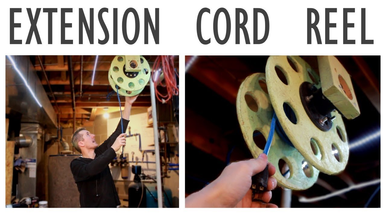 DIY Wall Mounted Extension Cord Reel -   Extension cord reels, Extension  cord, Diy wall