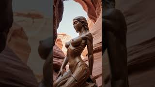 ART: STATUES IN ANTELOPE CANYON