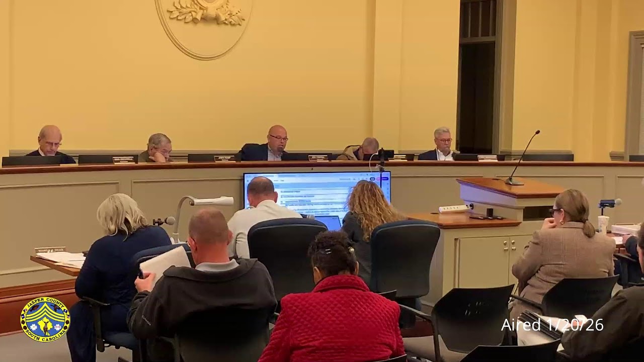 Jasper County Council Meeting 1/20/26